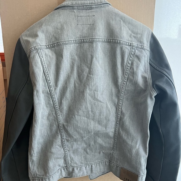 J brand leather denim jacket - Picture 2 of 4